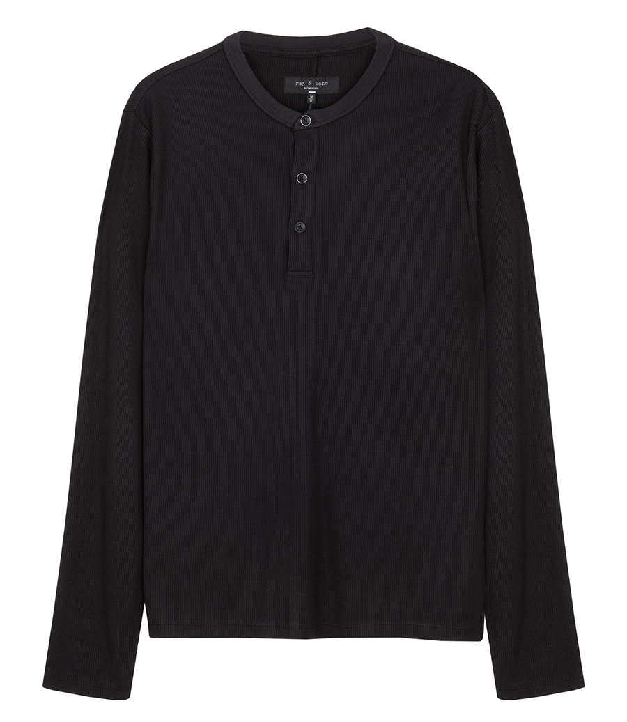 RAG & BONE - TECH WAFFLE HENLEY