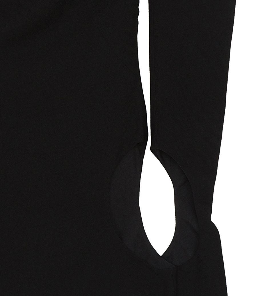 ONE-SHOULDER CUTOUT SATIN MINI DRESS
