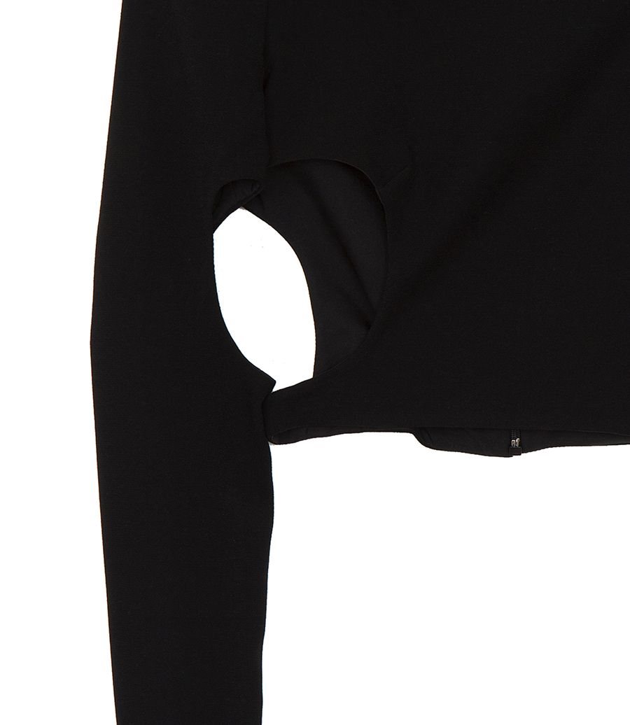 ONE-SLEEVE CUTOUT TOP