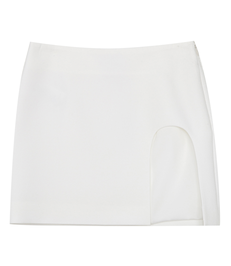 MONOT - MINI SKIRT WITH ROUND SILT