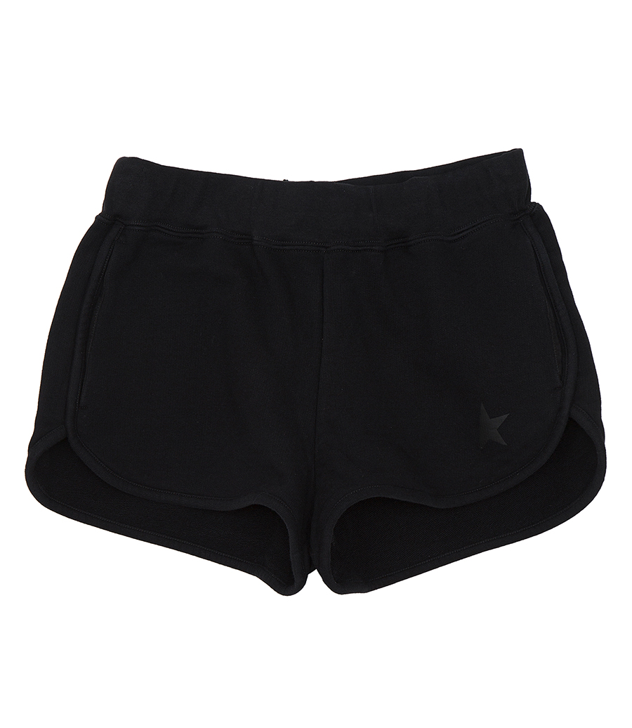 GOLDEN GOOSE  - BLACK DIANA STAR COLLECTION SHORTS
