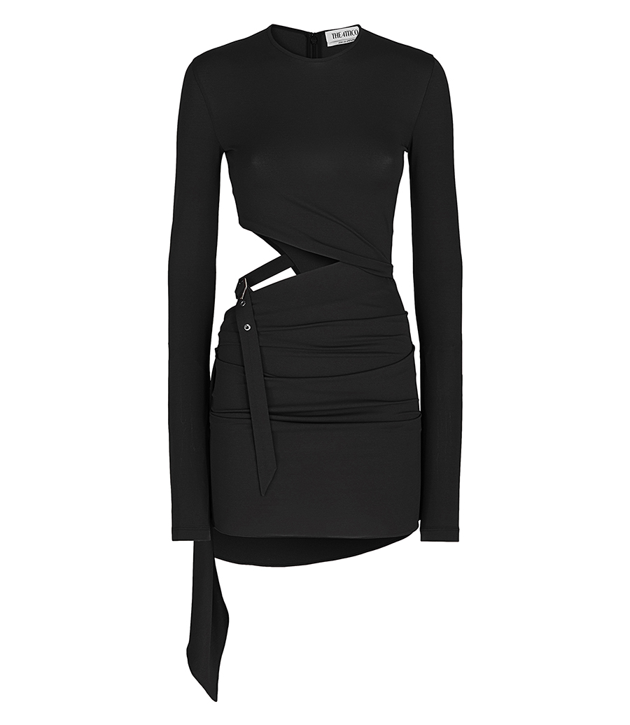 THE ATTICO - DARK GRAPE MINI DRESS