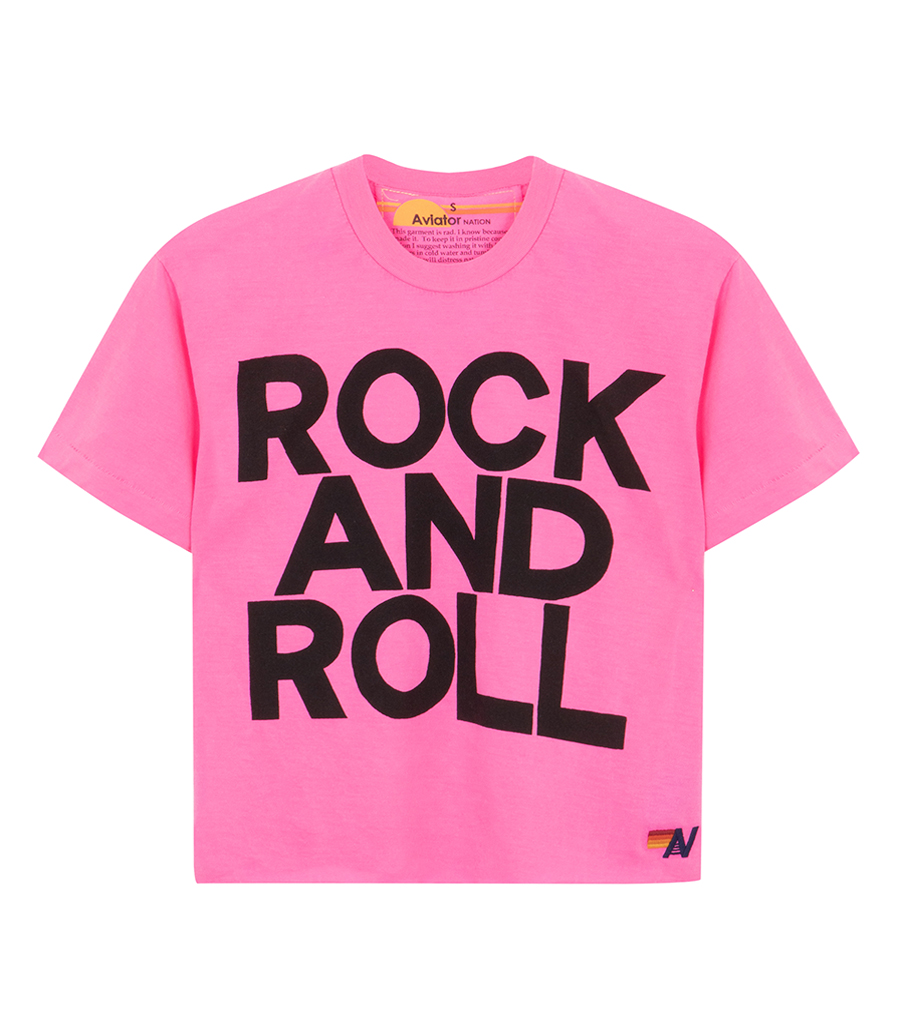 AVIATOR NATION - ROCK N ROLL BOYFRIEND  T SHIRT
