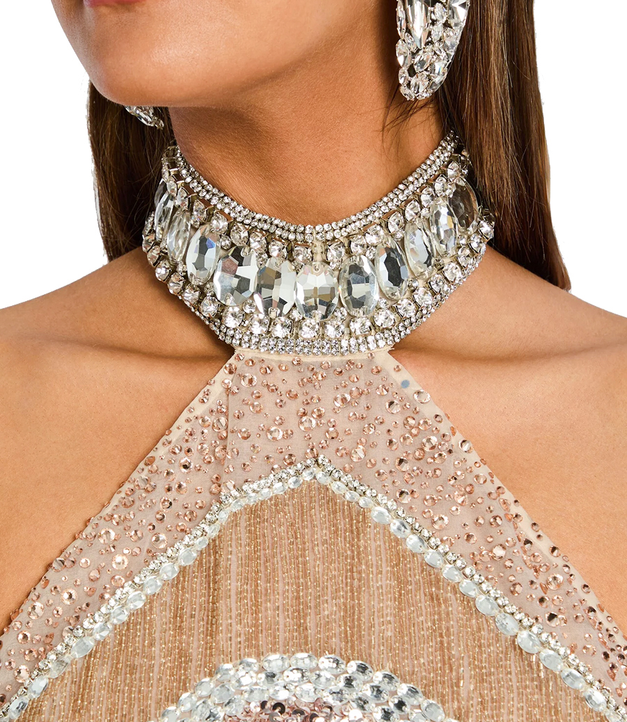 BUFFIE EMBROIDERED DRESS