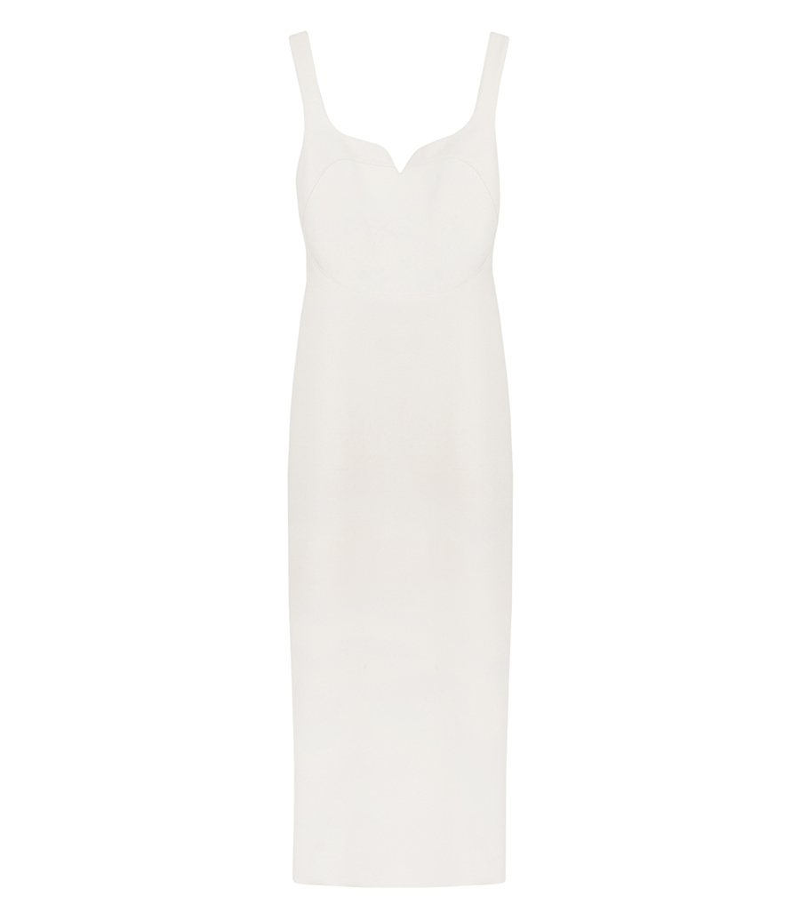 VICTORIA BECKHAM - SLEEVELESS FITTED T-SHIRT DRESS
