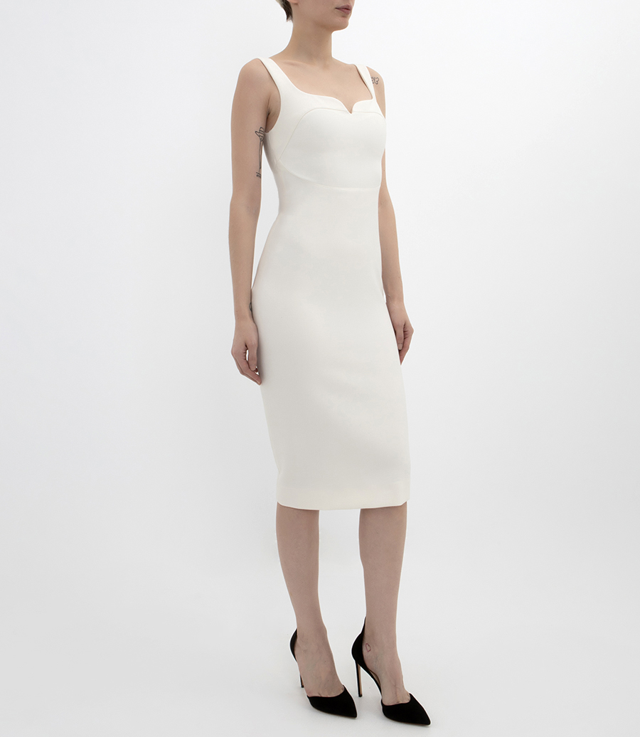 SLEEVELESS FITTED T-SHIRT DRESS