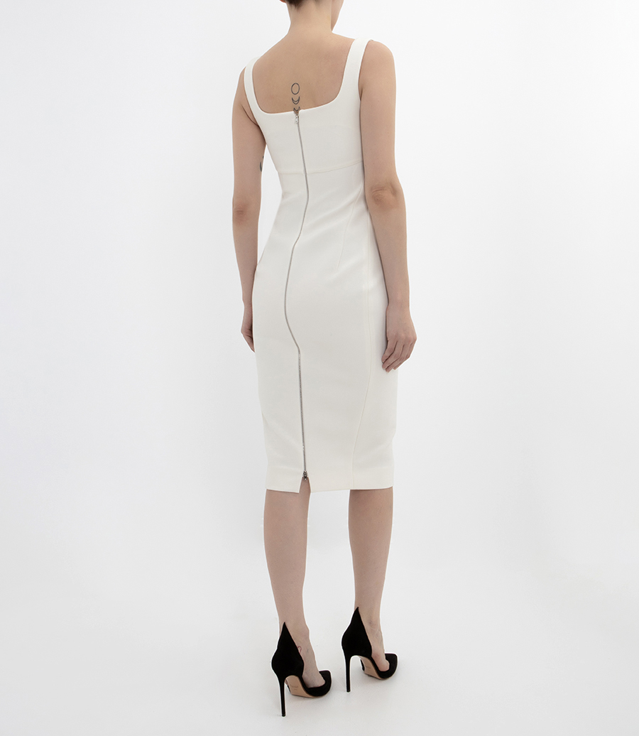 SLEEVELESS FITTED T-SHIRT DRESS