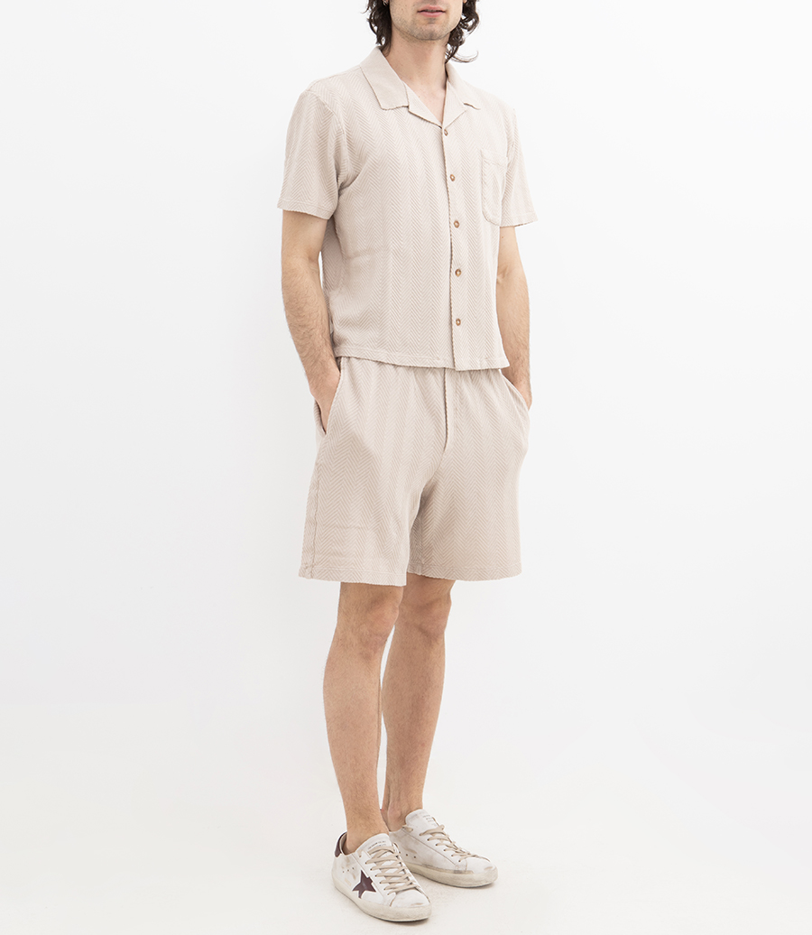 ZIGZAG MOTIF SS SHIRT