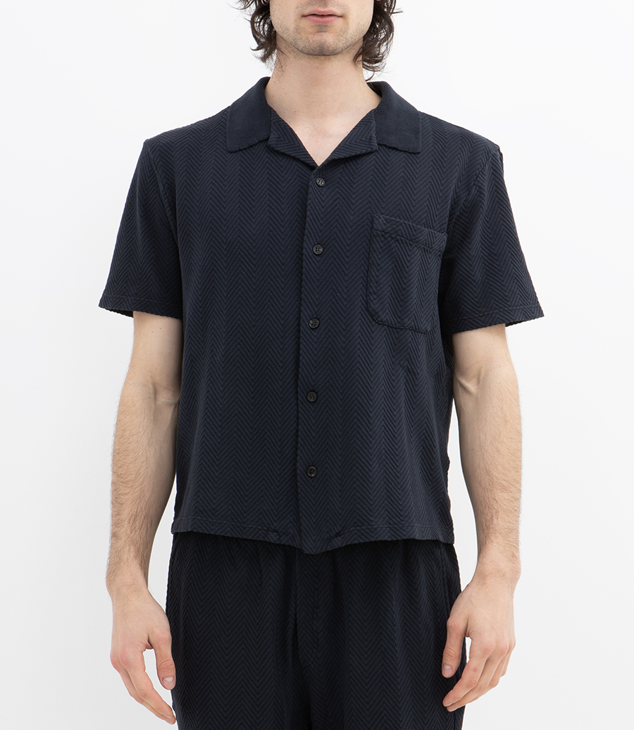 ZIGZAG MOTIF SS SHIRT