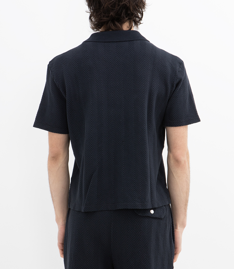 ZIGZAG MOTIF SS SHIRT