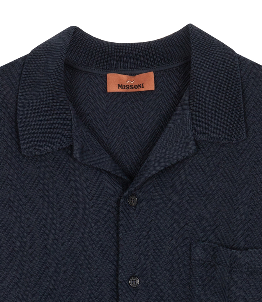 ZIGZAG MOTIF SS SHIRT