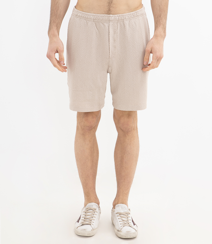 ZIGZAG MOTIF SHORTS