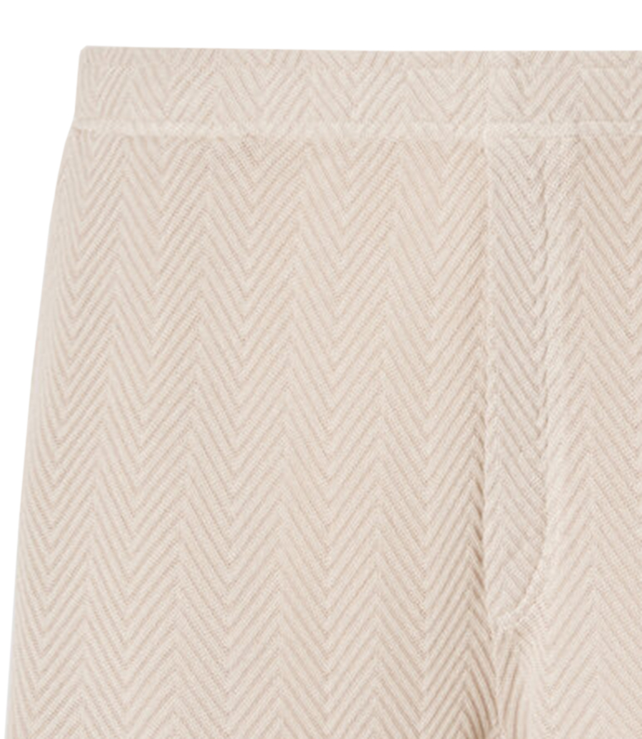 ZIGZAG MOTIF SHORTS