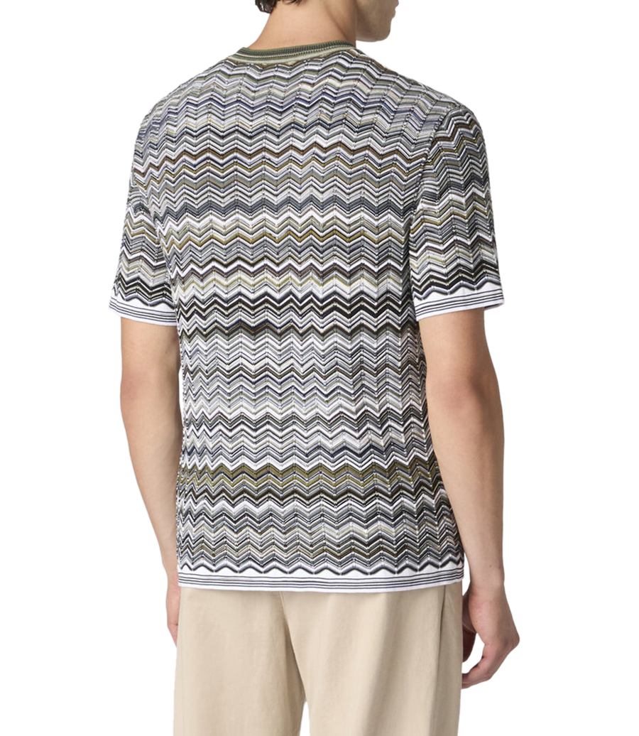 CHEVRON PATTERN SS T-SHIRT