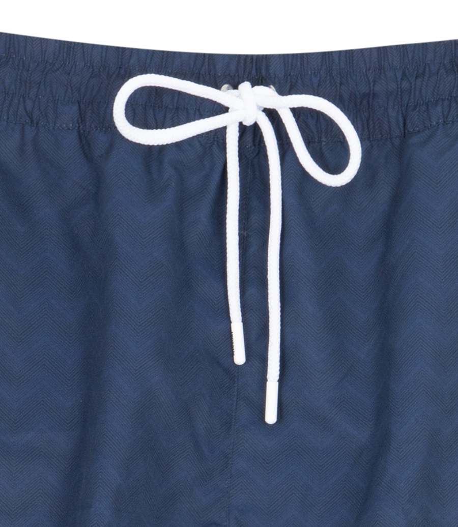 ZIGZAG PRINT SWIMSHORTS