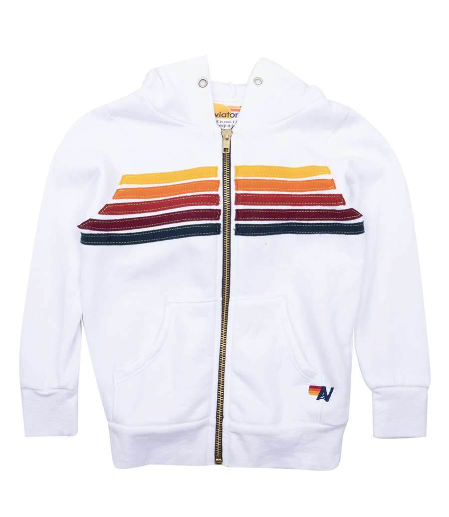 AVIATOR NATION - KIDS 5 STRIPE KIDS HOODIE