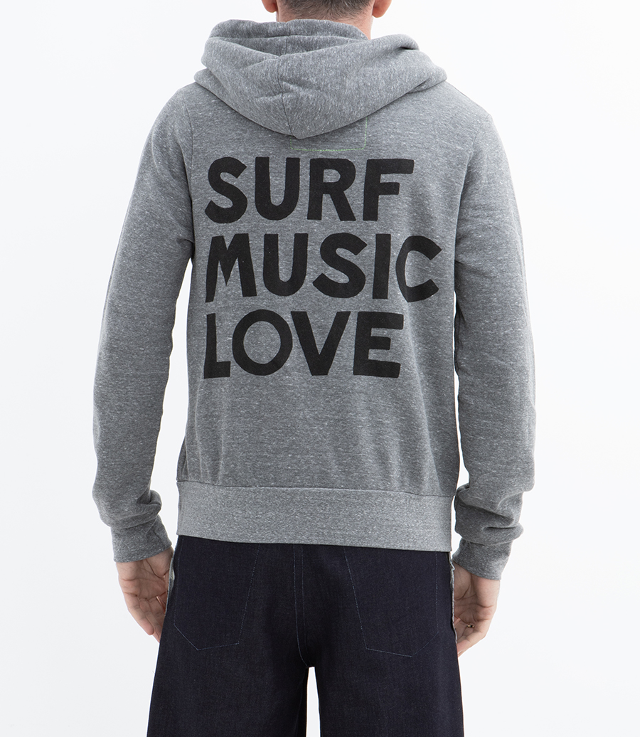 SURF MUSIC LOVE ZIP HOODIE