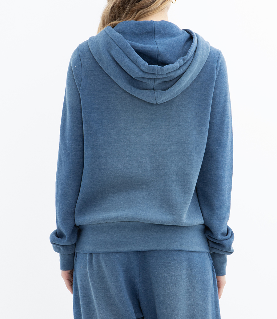 5 STRIPE ZIP HOODIE FADED