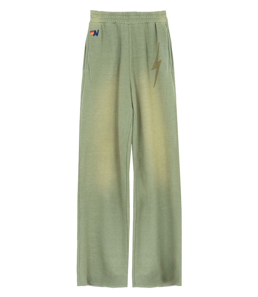AVIATOR NATION - WOMENS BOLT STITCH WIDE LEG SWEATPANT