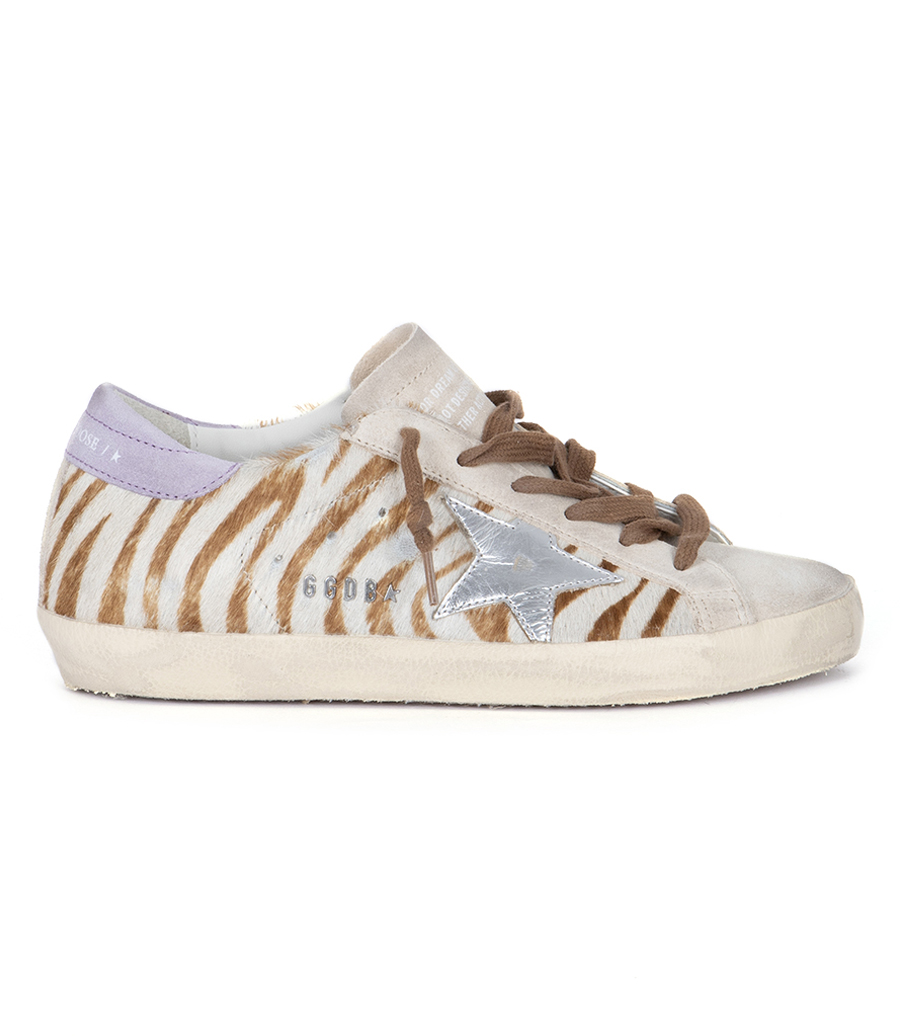 GOLDEN GOOSE  - ZEBRA HORSY SUPER-STAR