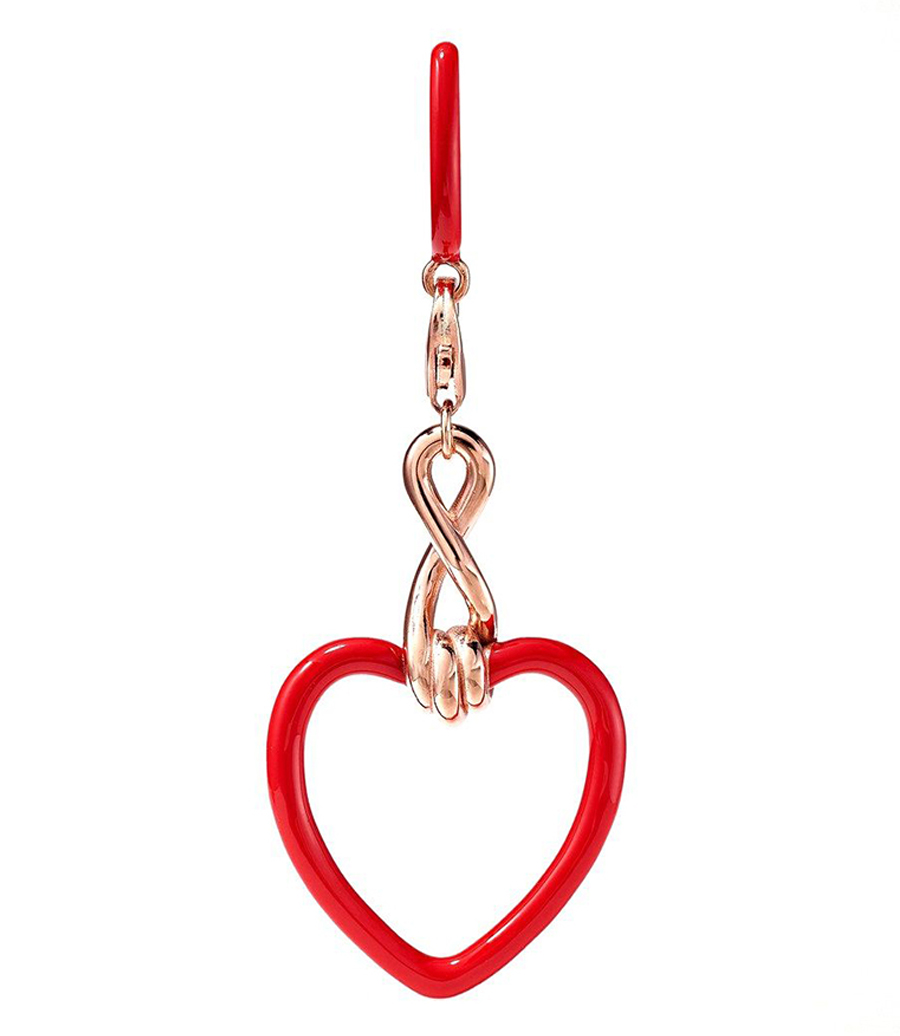 BEA BONGIASCA - HEART CHARM SINGE EARRING