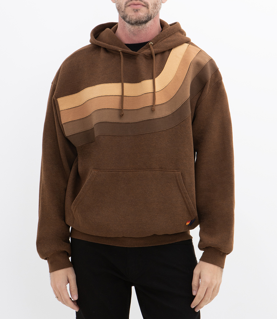 WAVE STRIPE 4 PULLOVER HOODIE