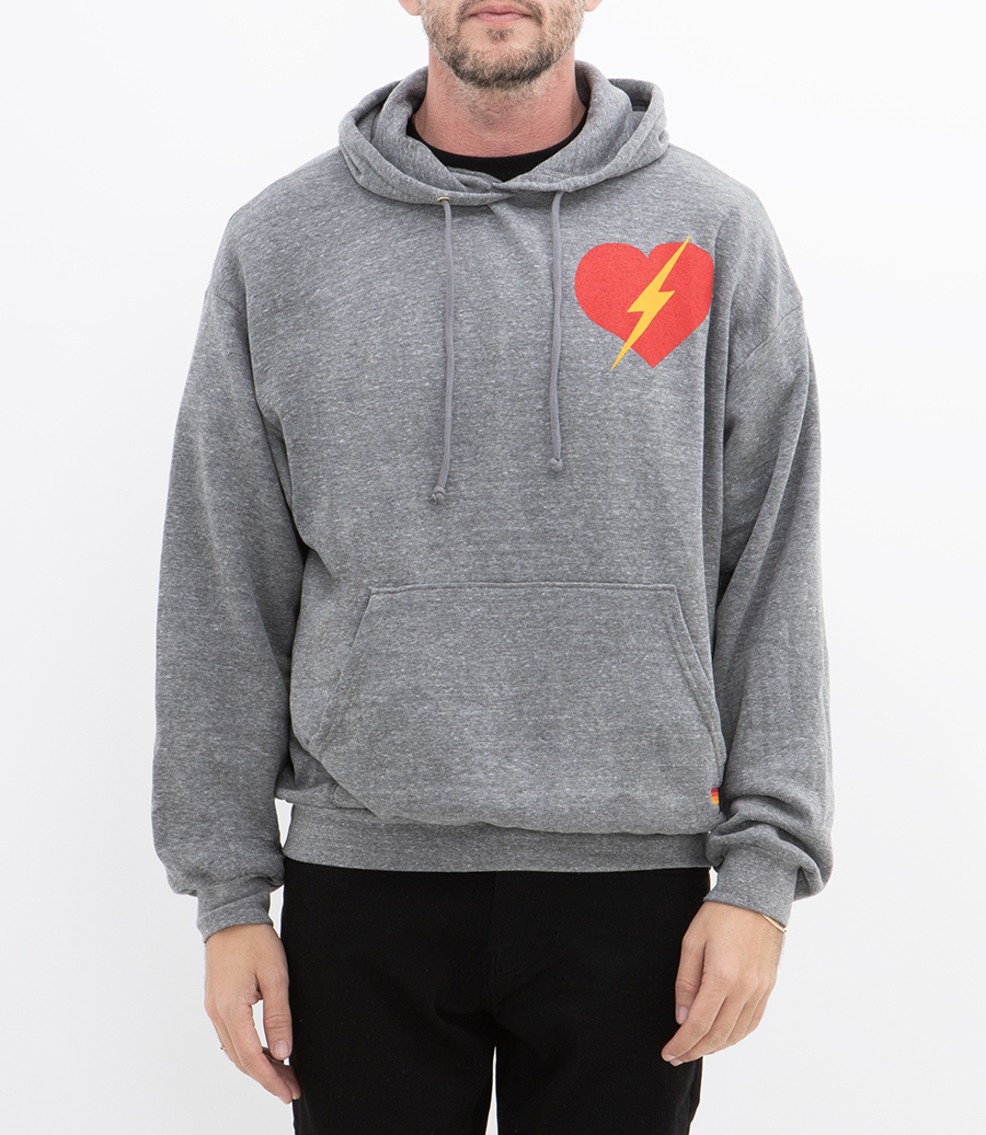 BOLT HEART PULLOVER HOODIE