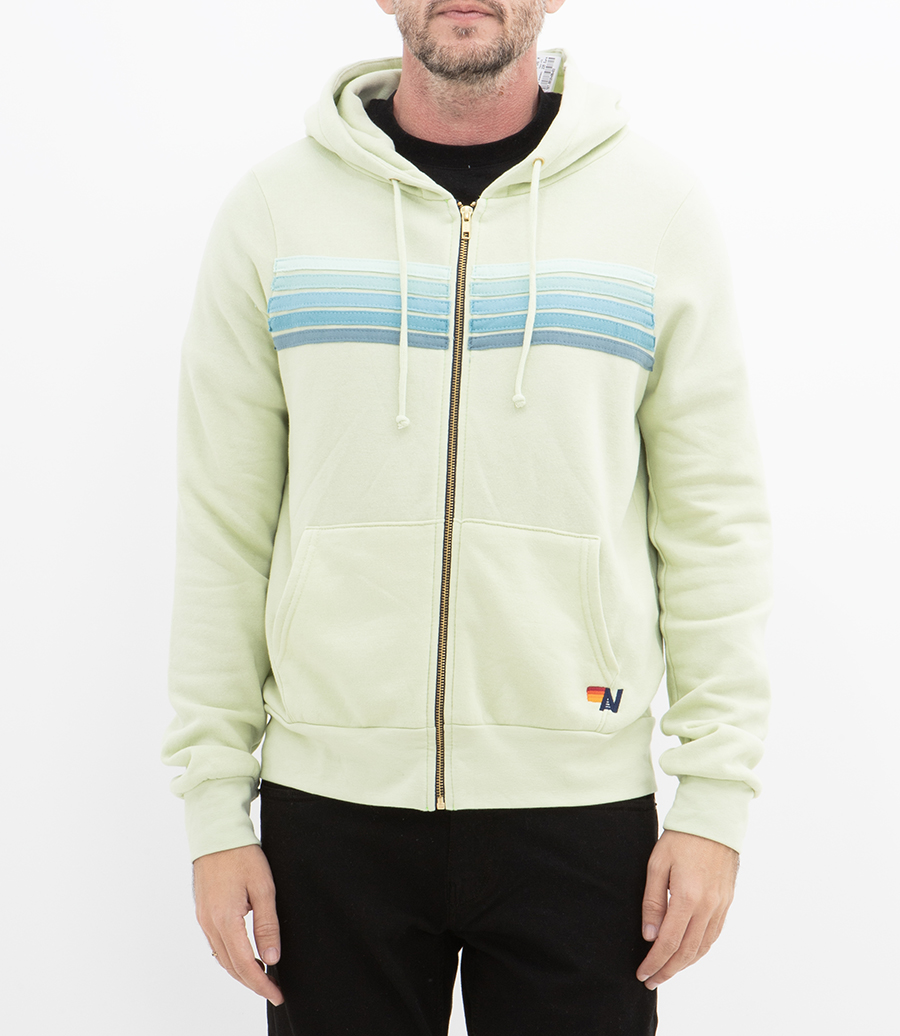 5 STRIPE ZIP HOODIE