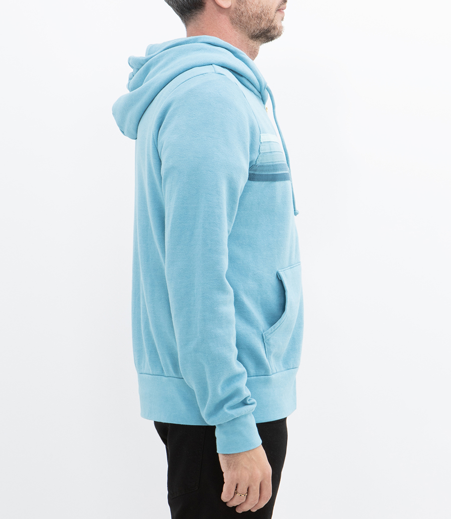 5 STRIPE ZIP HOODIE