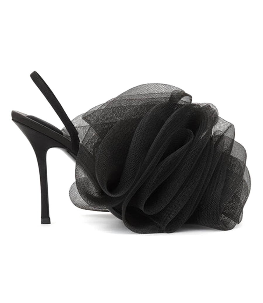 ALEXANDER WANG - POM 105 SLINGBACK IN MESH/SATIN