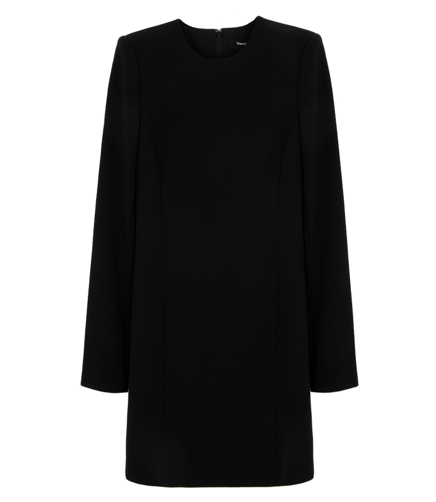 THEORY - MINI TUNIC DRESS IN CREPE
