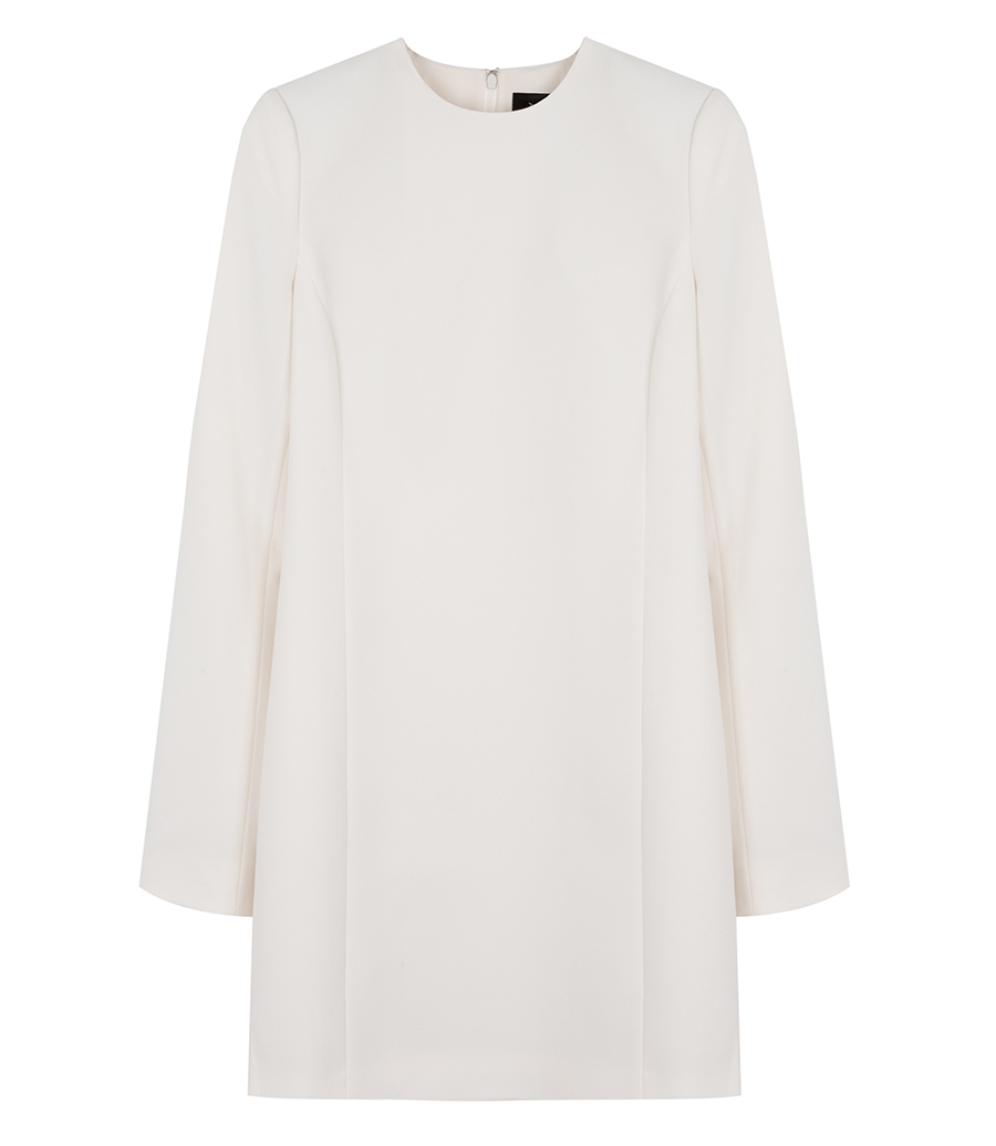 THEORY - MINI TUNIC DRESS IN CREPE