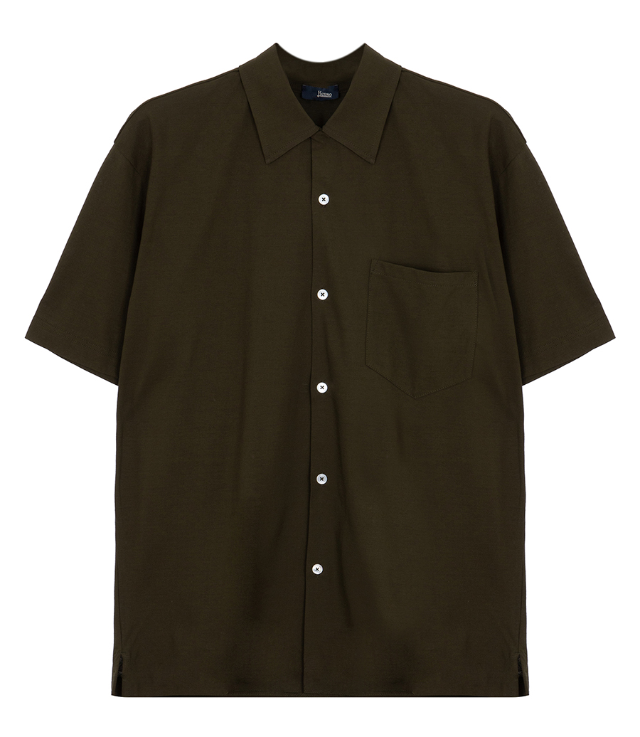 HERNO - SHORT SLEEVE SHIRT WITH POCKET