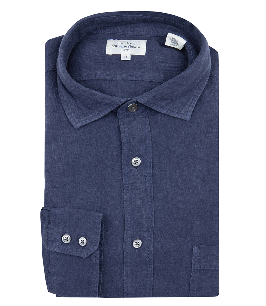 HARTFORD - LINEN PAUL PAT SHIRT