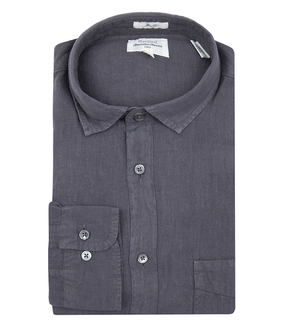 HARTFORD - LINEN STORM PAT SHIRT