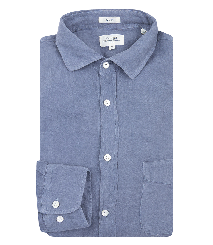HARTFORD - LINEN STORM PAT SHIRT