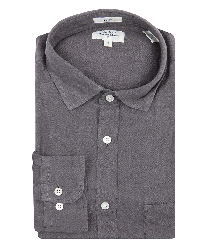 HARTFORD - LINEN STORM PAT SHIRT