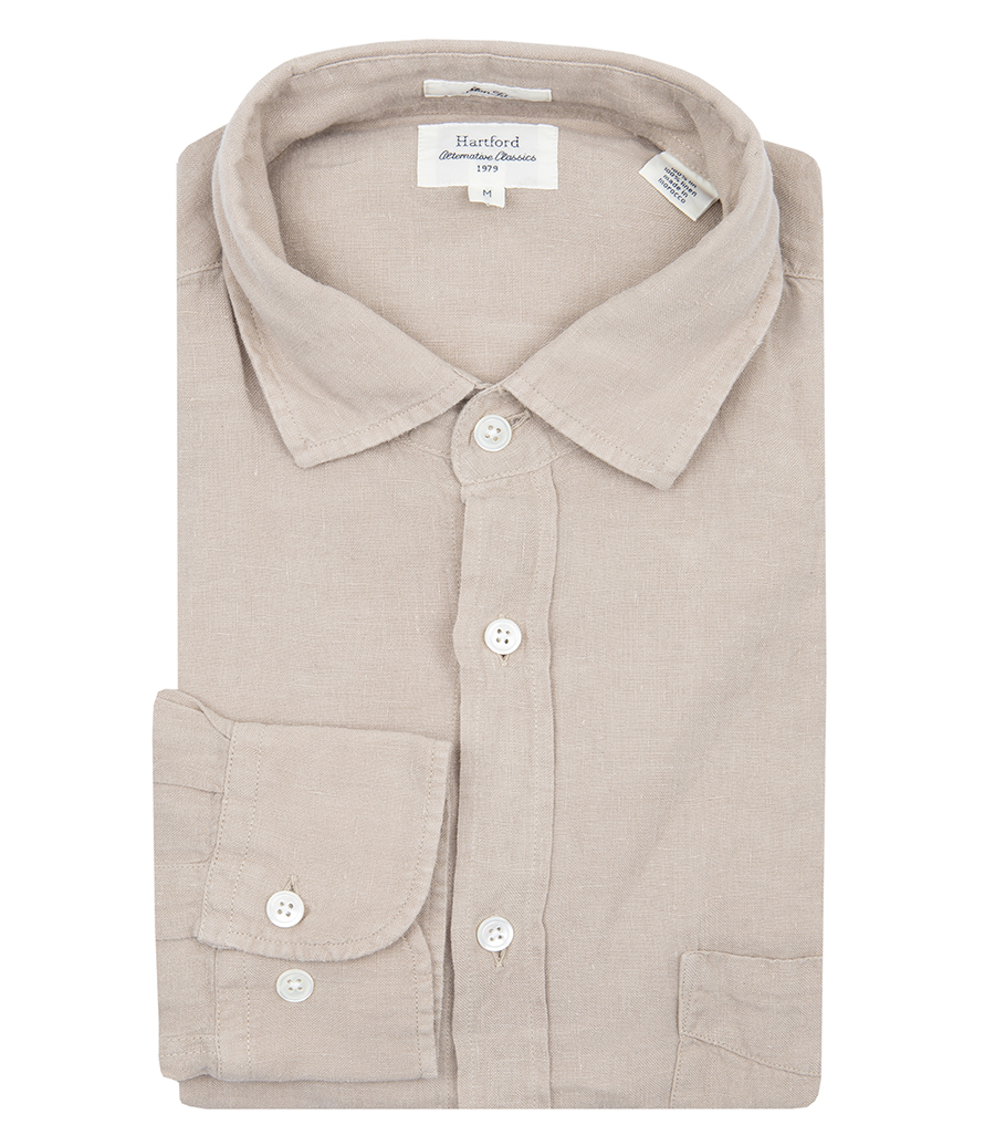 HARTFORD - LINEN STORM PAT SHIRT