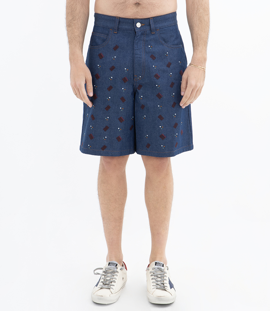 GEOMETRIC PRINTED TROUSERS