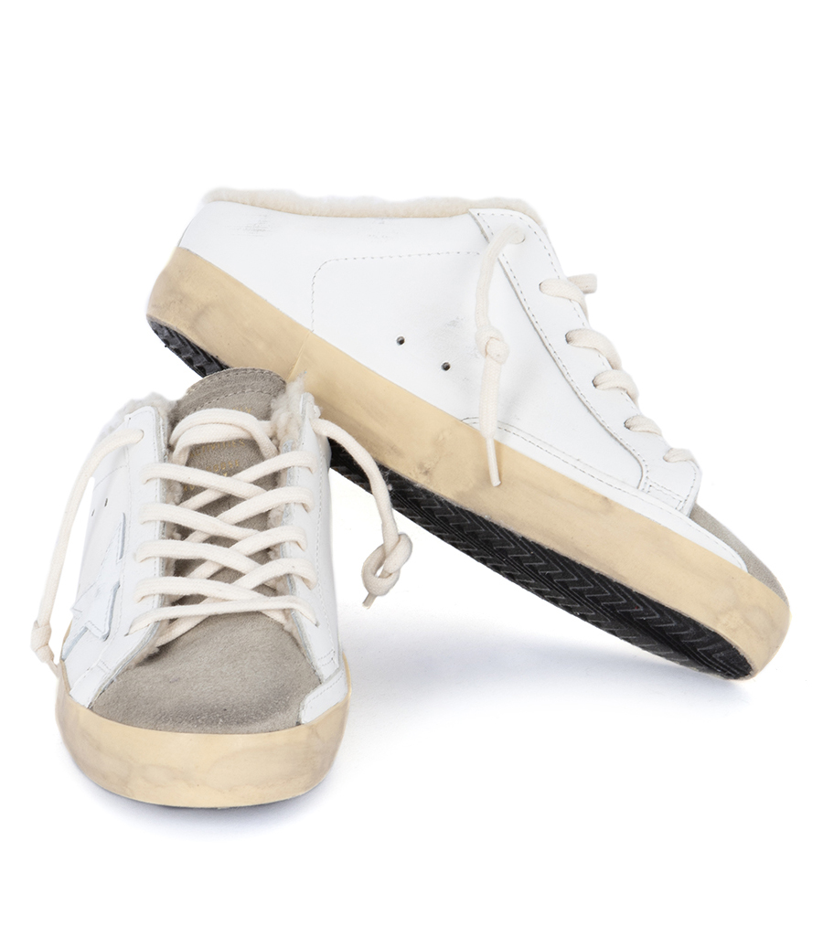 SUPER-STAR SABOT LEATHER UPPER SUEDE