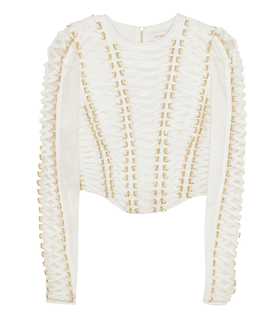 ZIMMERMANN - COASTER CROPPED BODICE