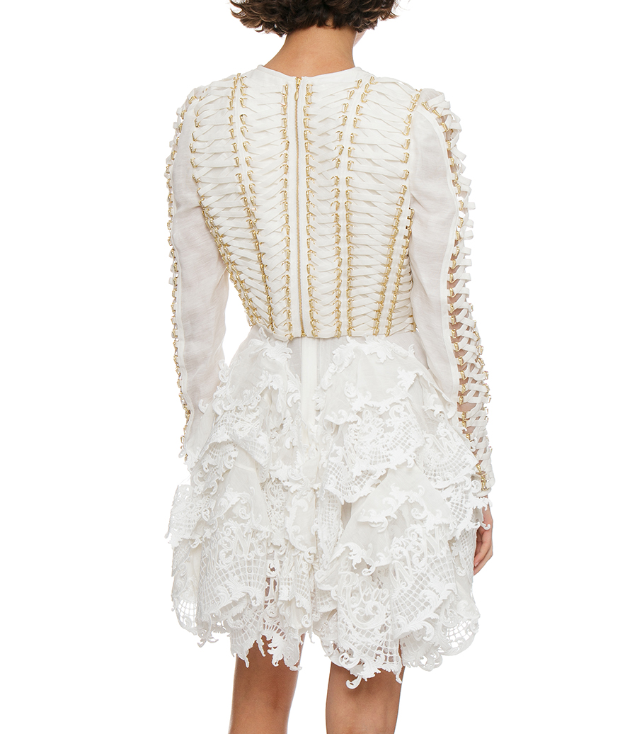 COASTER CORSET LACED DRESS