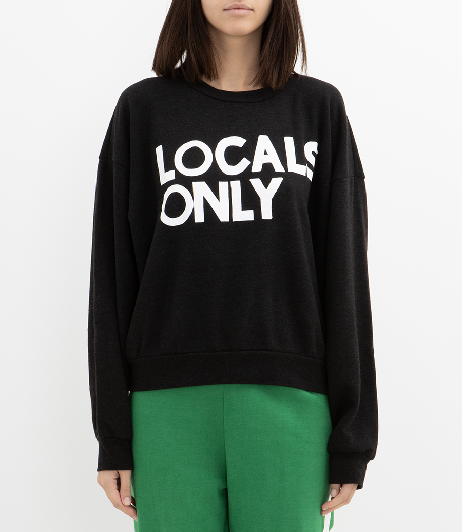 LOCALS ONLY RELAXED CREW SWEATSHIRT