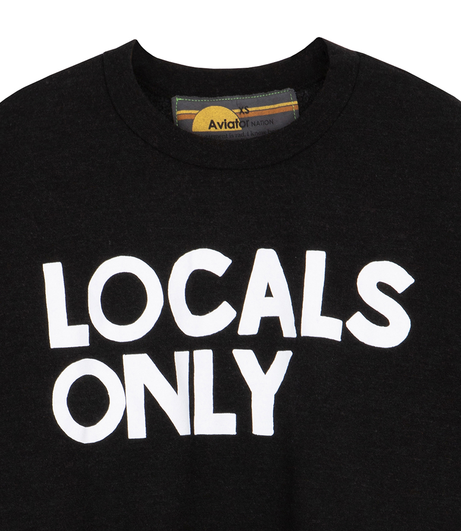 LOCALS ONLY RELAXED CREW SWEATSHIRT