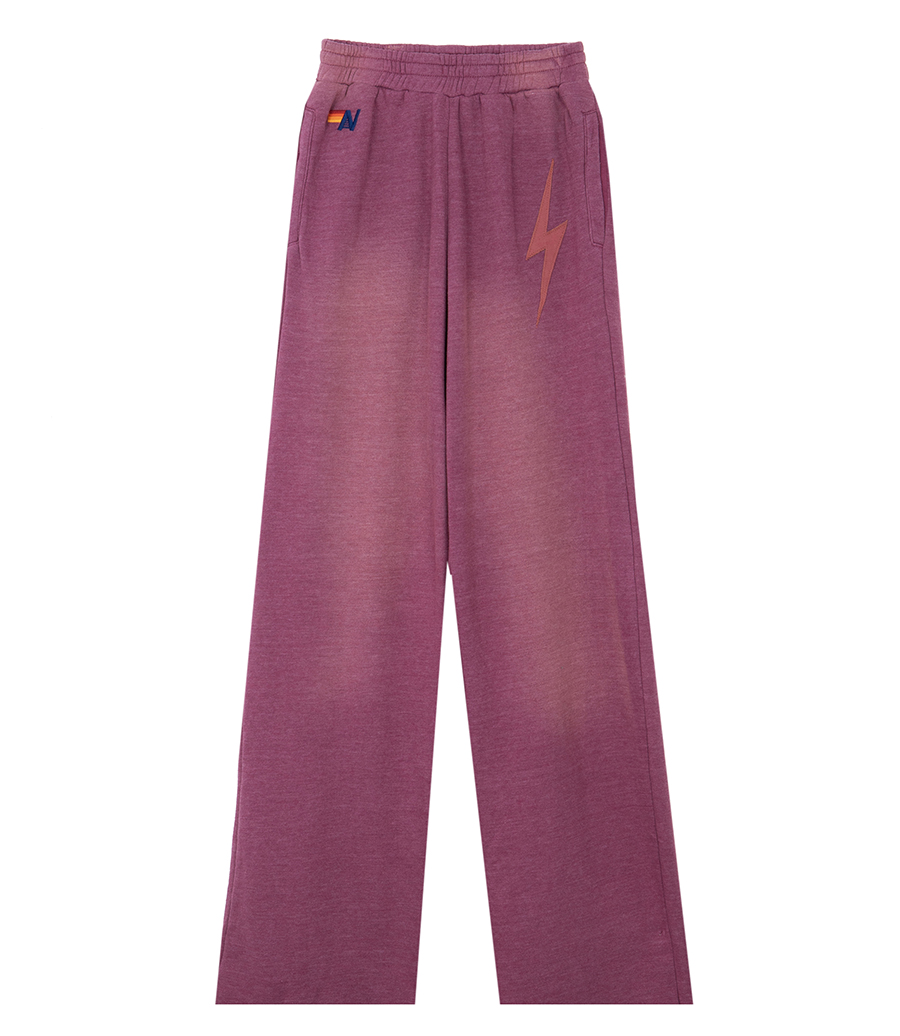 AVIATOR NATION - WOMENS BOLT STITCH WIDE LEG SWEATPANT