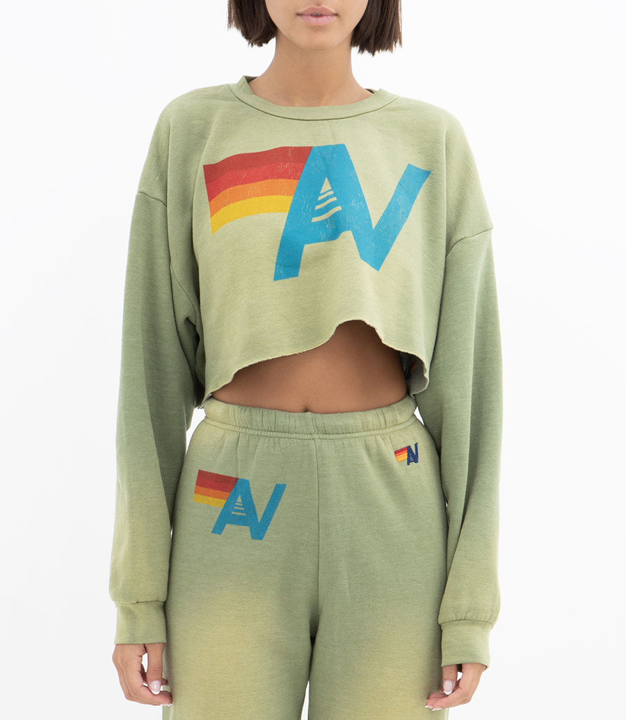 VINTAGE LOGO CROPPED SWEATSHIRT
