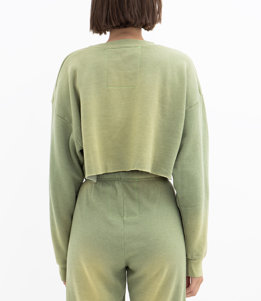 VINTAGE LOGO CROPPED SWEATSHIRT