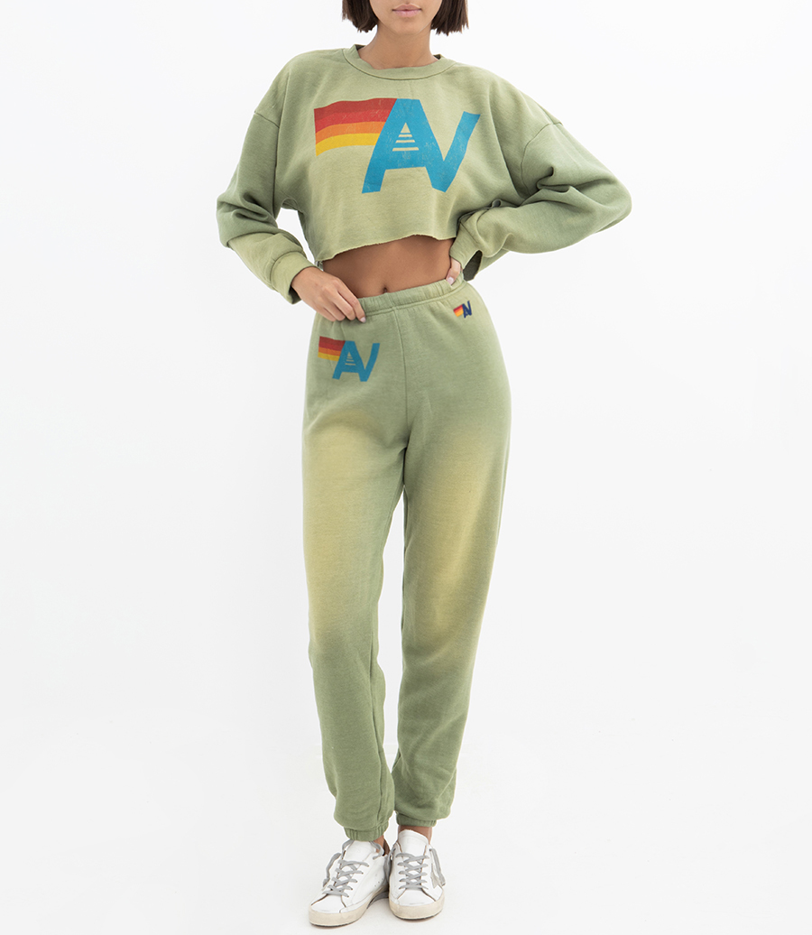 VINTAGE LOGO CROPPED SWEATSHIRT