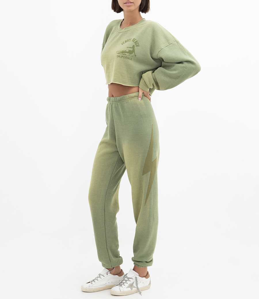 WOMENS BOLT FADED STICH SWEATPANTS