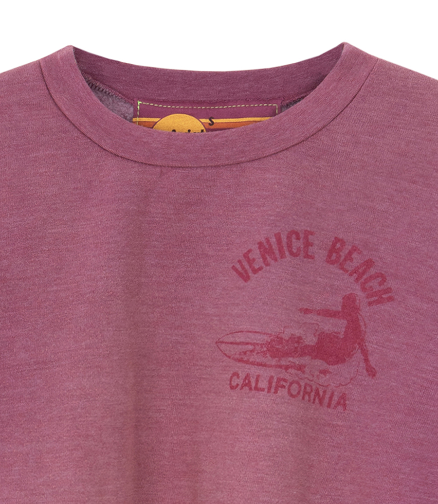 VENICE SURFER CROPPED CREW SWEATSHIRT